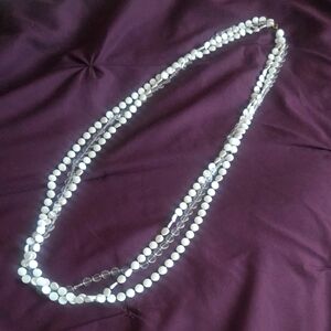 Vintage White Beaded Necklace